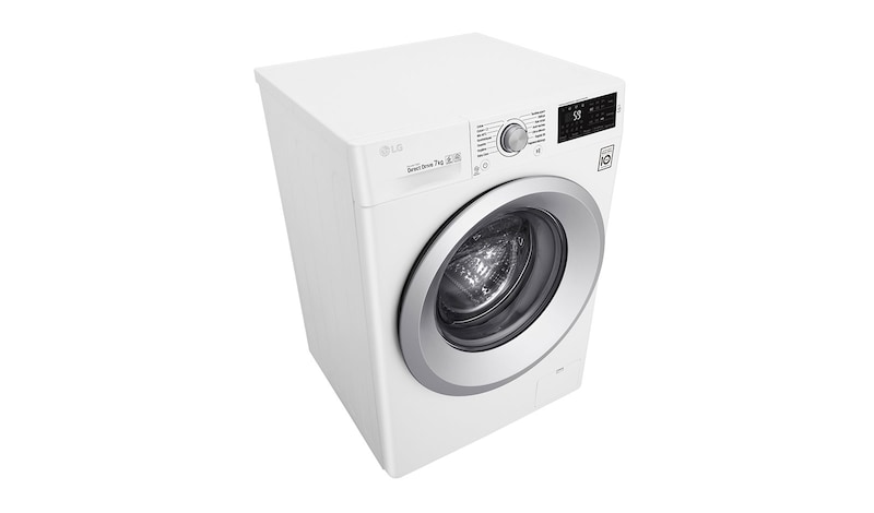 LG Lave-linge 7 KG | 6 Motion Direct Drive™ | A+++(-30%) | Smart Diagnosis™ | Moteur Direct Drive™ garanti 10 ans, LG F74J54WH