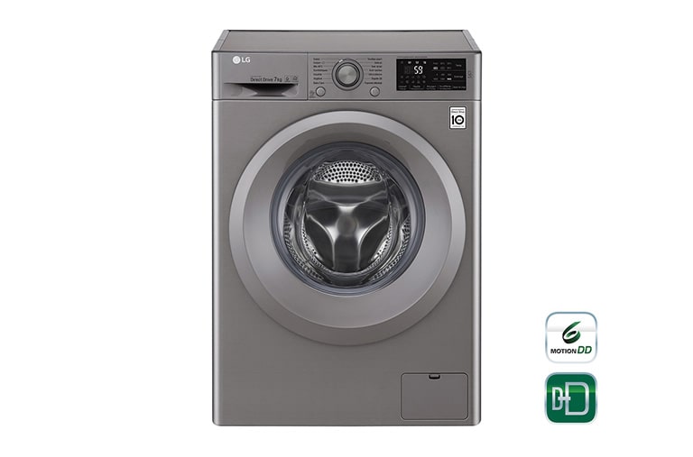 Vue avant de Lave-linge 7 KG | 6 Motion Direct Drive™ | A&#43;&#43;&#43;(-30%) | Smart Diagnosis™ | Moteur Direct Drive™ garanti 10 ans LG F74J57ST