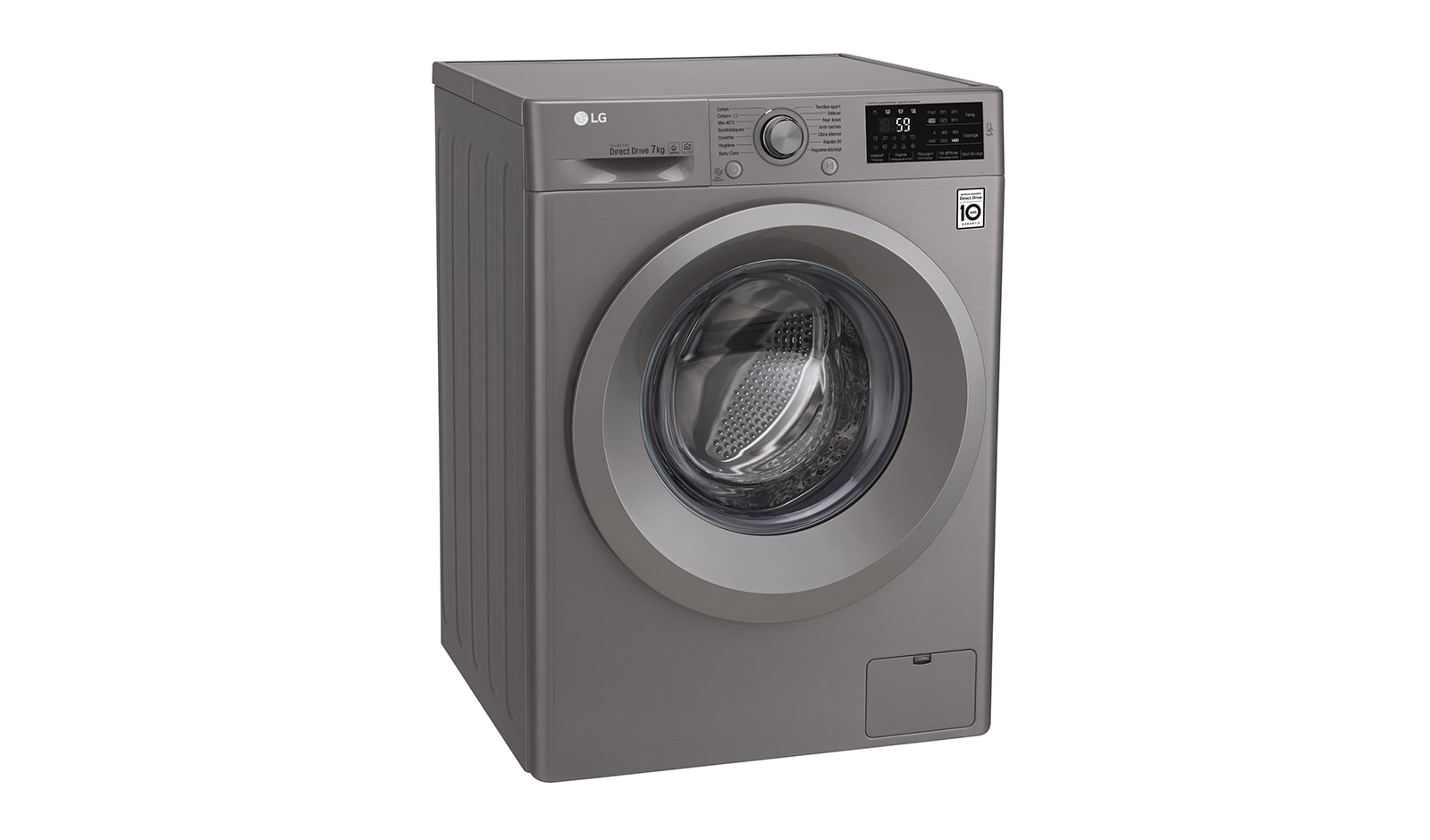 LG Lave-linge 7 KG | 6 Motion Direct Drive™ | A+++(-30%) | Smart Diagnosis™ | Moteur Direct Drive™ garanti 10 ans, LG F74J57ST