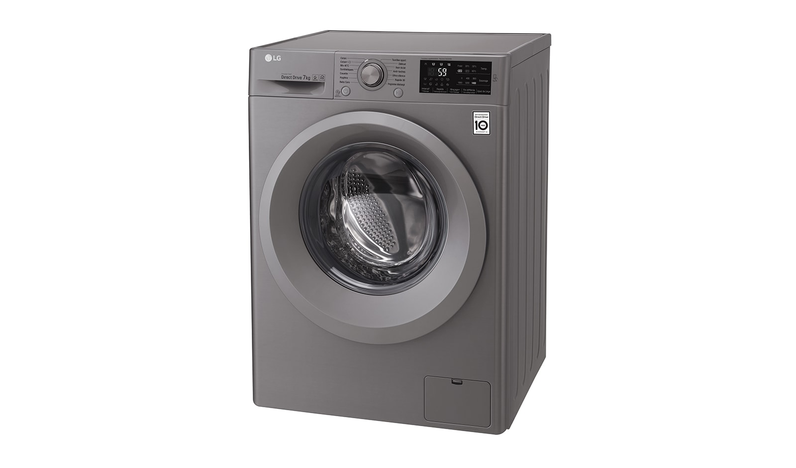 LG Lave-linge 7 KG | 6 Motion Direct Drive™ | A+++(-30%) | Smart Diagnosis™ | Moteur Direct Drive™ garanti 10 ans, LG F74J57ST