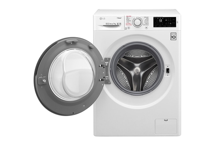 LG Lave-linge 7 KG | 6 Motion Direct Drive™ | A+++(-30%) | Smart Diagnosis™ | Moteur Direct Drive™ garanti 10 ans, LG F74J60SWH