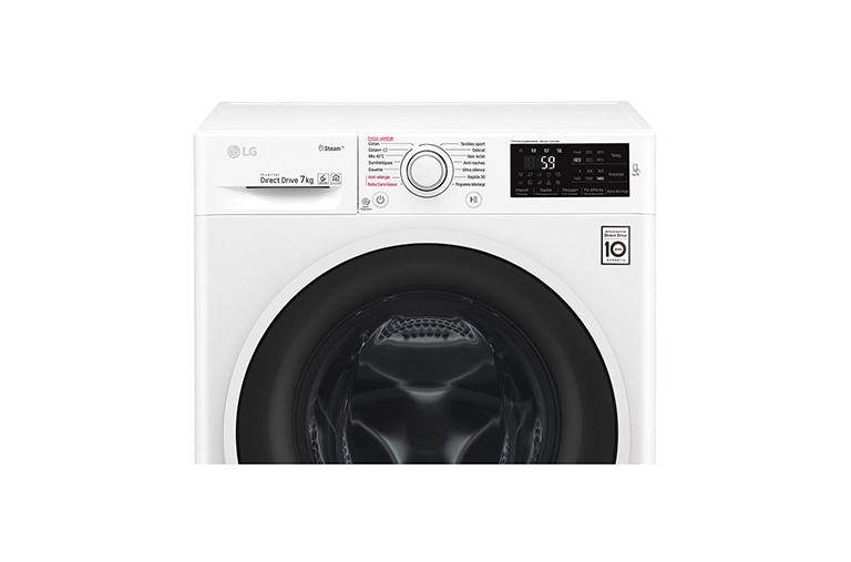 LG Lave-linge 7 KG | 6 Motion Direct Drive™ | A+++(-30%) | Smart Diagnosis™ | Moteur Direct Drive™ garanti 10 ans, LG F74J60SWH