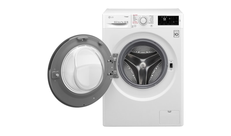 LG Lave-linge 7 KG | 6 Motion Direct Drive™ | A+++(-30%) | Smart Diagnosis™ | Moteur Direct Drive™ garanti 10 ans, LG F74J60SWH