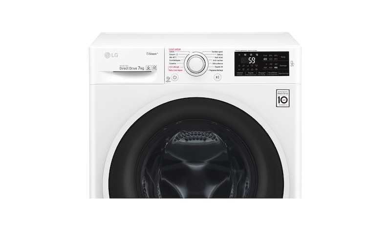 LG Lave-linge 7 KG | 6 Motion Direct Drive™ | A+++(-30%) | Smart Diagnosis™ | Moteur Direct Drive™ garanti 10 ans, LG F74J60SWH