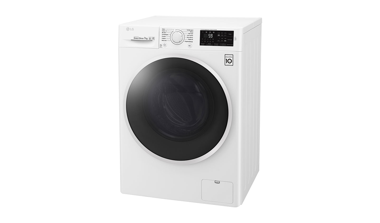 LG Lave-linge 7 KG | 6 Motion Direct Drive™ | A+++(-30%) | Smart Diagnosis™ | Moteur Direct Drive™ garanti 10 ans, LG F74J60WHW