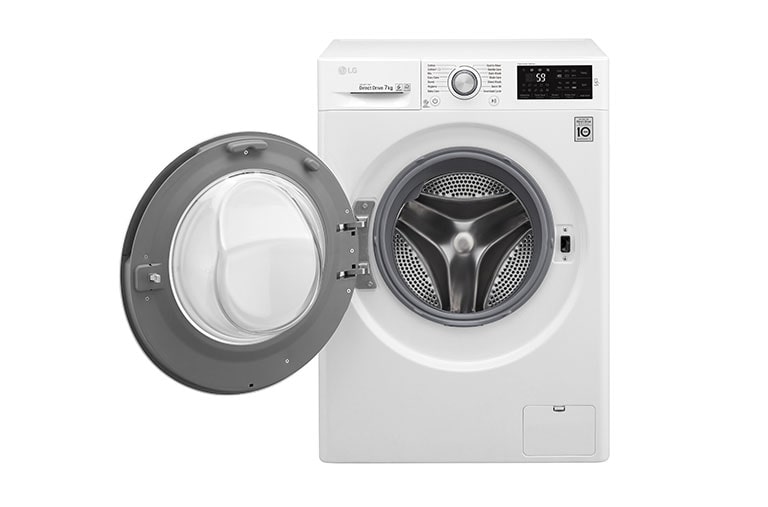 LG Lave-linge 7 KG | 6 Motion Direct Drive™ | A+++(-30%) | Smart Diagnosis™ | Moteur Direct Drive™ garanti 10 ans, LG F74J61WH