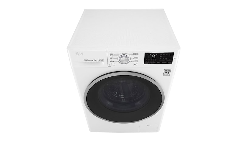 LG Lave-linge 7 KG | 6 Motion Direct Drive™ | A+++(-30%) | Smart Diagnosis™ | Moteur Direct Drive™ garanti 10 ans, LG F74J61WH