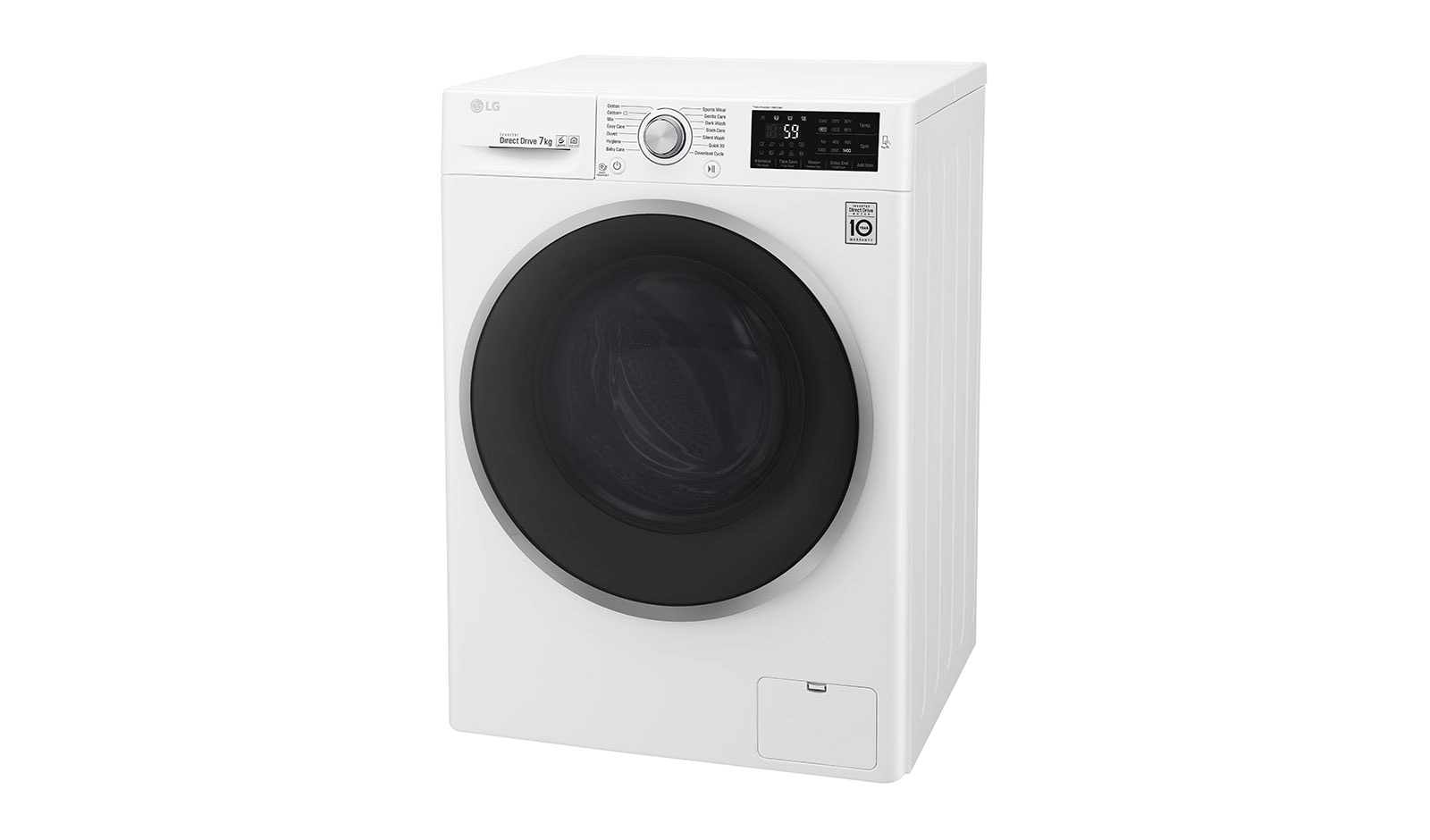 LG Lave-linge 7 KG | 6 Motion Direct Drive™ | A+++(-30%) | Smart Diagnosis™ | Moteur Direct Drive™ garanti 10 ans, LG F74J61WH