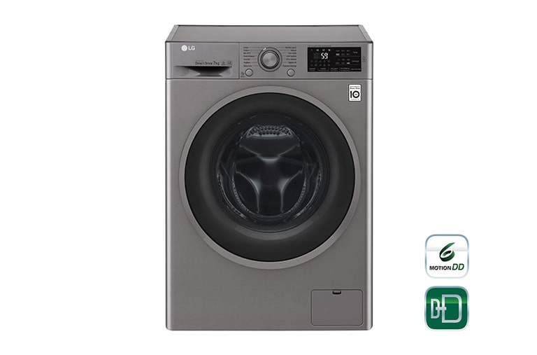 Vue avant de Lave-linge 7 KG | 6 Motion Direct Drive™ | A&#43;&#43;&#43;(-30%) | Smart Diagnosis™ | Moteur Direct Drive™ garanti 10 ans LG F74J68ST