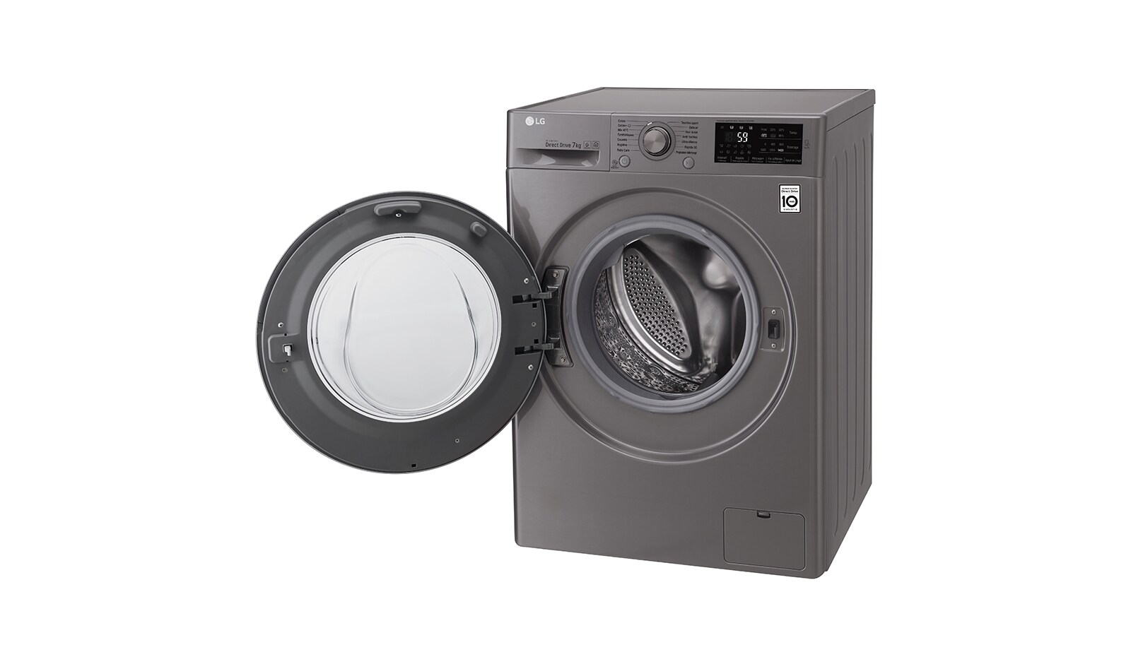 LG Lave-linge 7 KG | 6 Motion Direct Drive™ | A+++(-30%) | Smart Diagnosis™ | Moteur Direct Drive™ garanti 10 ans, LG F74J68ST