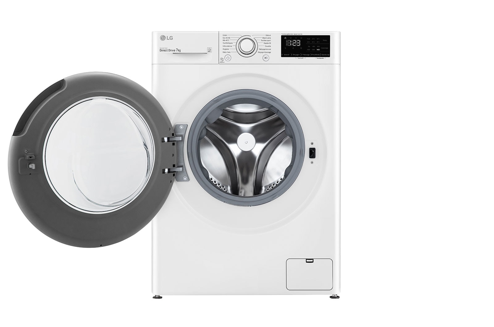 LG Lave-linge 7 KG - 59L | AI Direct Drive™ | Moteur Direct Drive™ garanti 10 ans |  6 Motion™ | 74/55dB | D, LG F74N23WH