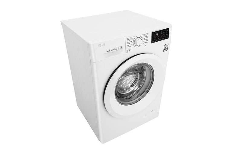 LG Lave-Linge 8KG | 6 Motion Direct Drive™ | A+++-30% | Smart Diagnosis™ | Moteur Direct Drive™ – Garanti 10 ans , LG F82J53WH