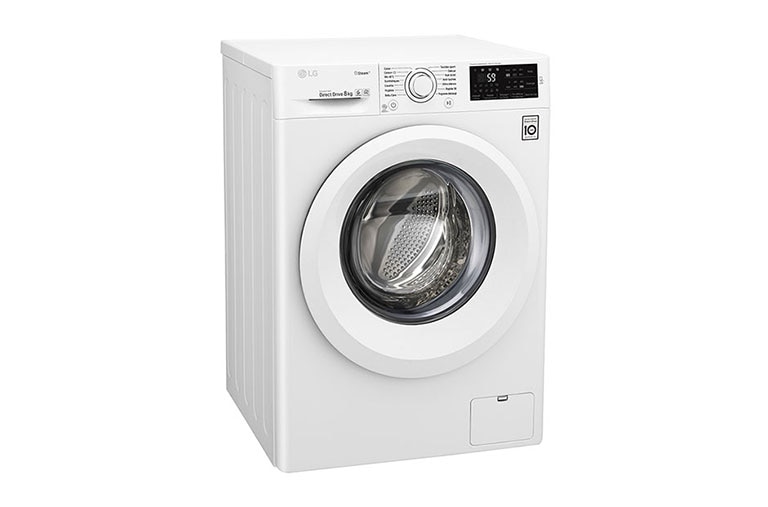 LG Lave-Linge 8KG | 6 Motion Direct Drive™ | A+++-30% | Smart Diagnosis™ | Moteur Direct Drive™ – Garanti 10 ans , LG F82J53WH