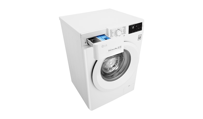 LG Lave-Linge 8KG | 6 Motion Direct Drive™ | A+++-30% | Smart Diagnosis™ | Moteur Direct Drive™ – Garanti 10 ans , LG F82J53WH