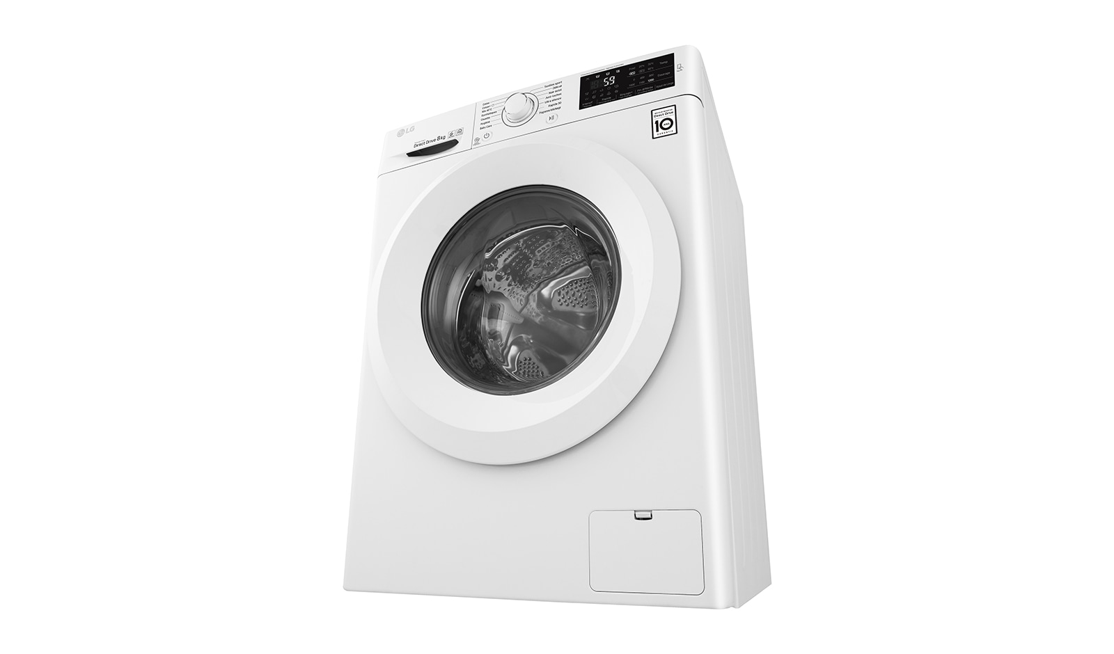 LG Lave-Linge 8KG | 6 Motion Direct Drive™ | A+++-30% | Smart Diagnosis™ | Moteur Direct Drive™ – Garanti 10 ans , LG F82J53WH