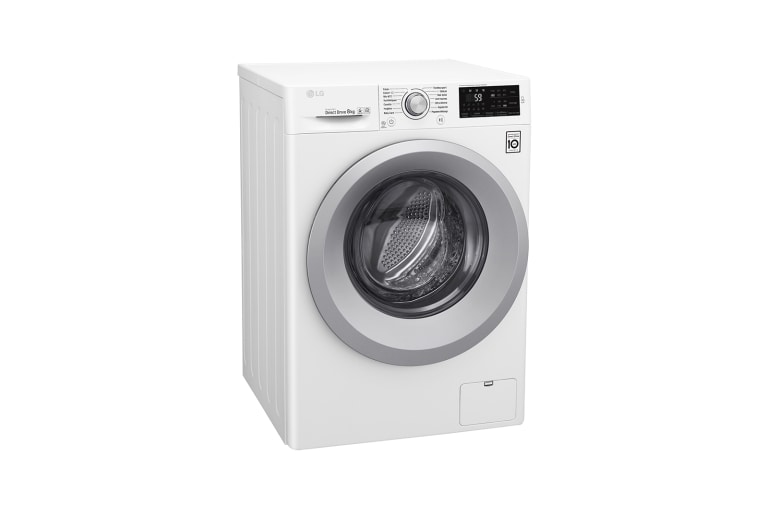 LG Lave-linge 8 KG | 6 Motion Direct Drive™ | A+++(-30%) | Smart Diagnosis™ | Moteur Direct Drive™ garanti 10 ans, LG F82J54WH