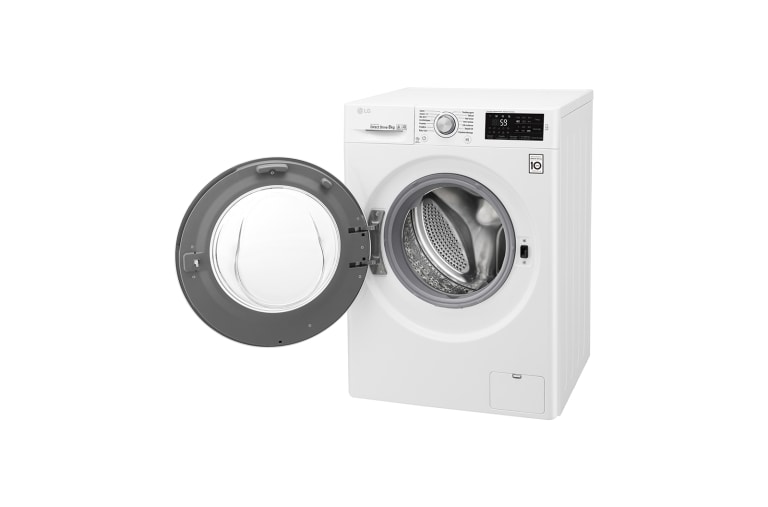 LG Lave-linge 8 KG | 6 Motion Direct Drive™ | A+++(-30%) | Smart Diagnosis™ | Moteur Direct Drive™ garanti 10 ans, LG F82J54WH