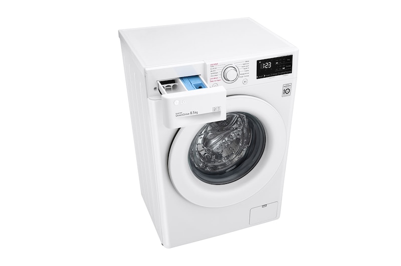 LG Lave-linge Slim 8,5kg - 58L | AI Direct Drive™ I Moteur Direct Drive™ garanti 10 ans, LG F82SV33WHS