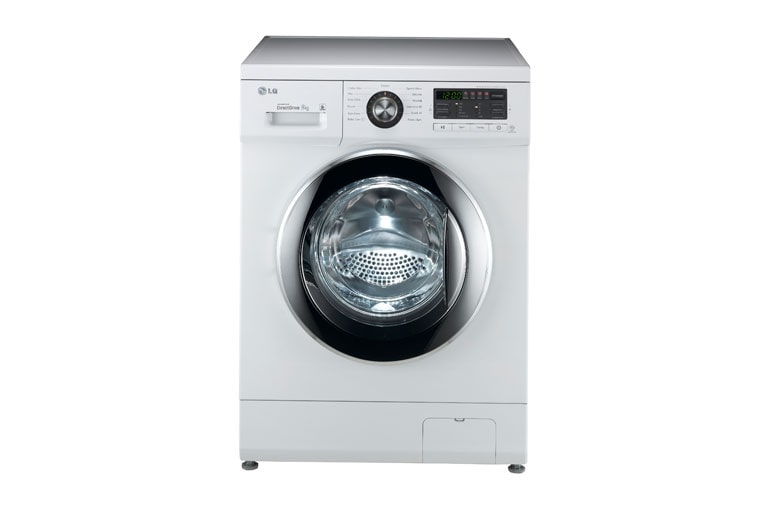 Vue avant de Lave-Linge 8KG  |1400 tours | 6 Motion Direct Drive™ | Smart Diagnosis™ | Moteur Direct Drive™ certifié VDE 22 ans LG F84492WH