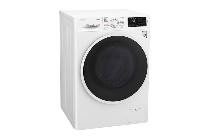 LG Lave-linge 8 KG | 6 Motion Direct Drive™ | A+++ (-30%) | Smart Diagnosis™ | Moteur Direct Drive™ garanti 10 ans, LG F84C40WHS