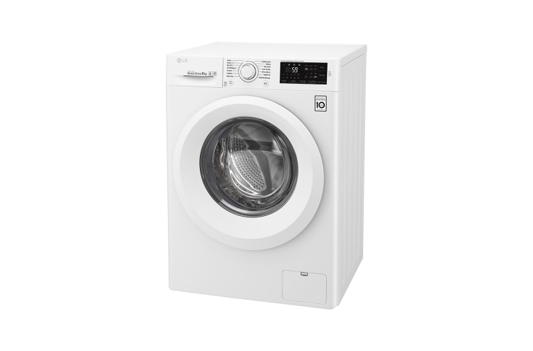LG Lave-linge 8 KG | 6 Motion Direct Drive™ | A+++(-30%) | Smart Diagnosis™ | Moteur Direct Drive™ garanti 10 ans, LG F84J53WH