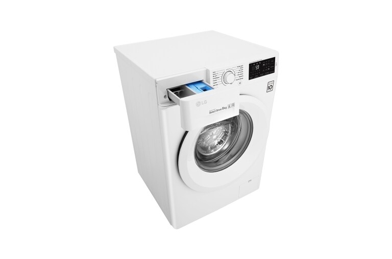 LG Lave-linge 8 KG | 6 Motion Direct Drive™ | A+++(-30%) | Smart Diagnosis™ | Moteur Direct Drive™ garanti 10 ans, LG F84J53WH