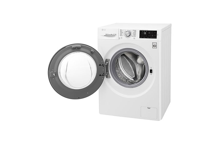 LG Lave-linge 8 KG | 6 Motion Direct Drive™ | A+++(-30%) | Smart Diagnosis™ | Moteur Direct Drive™ garanti 10 ans , LG F84J54WH