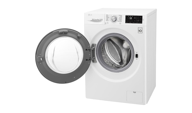 LG Lave-linge 8 KG | 6 Motion Direct Drive™ | A+++(-30%) | Smart Diagnosis™ | Moteur Direct Drive™ garanti 10 ans , LG F84J54WH