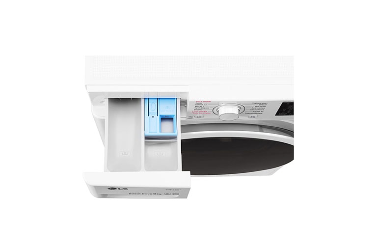 LG Lave-linge 8 KG | Steam™ | 6 Motion Direct Drive™ | A+++(-30%) | Smart Diagnosis™ | Moteur Direct Drive™ garanti 10 ans, LG F84J60WHS
