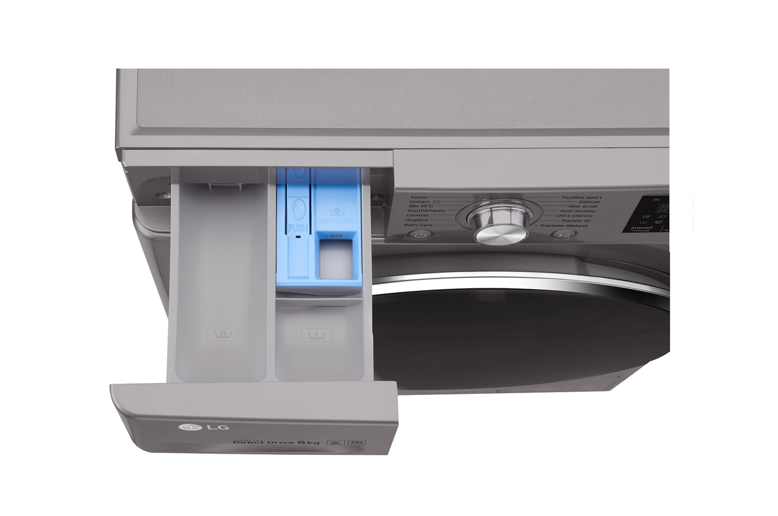 LG Lave-linge 8 KG | 6 Motion Direct Drive™ | A+++(-30%) | Smart Diagnosis™ | Moteur Direct Drive™ garanti 10 ans, LG F84J62ST