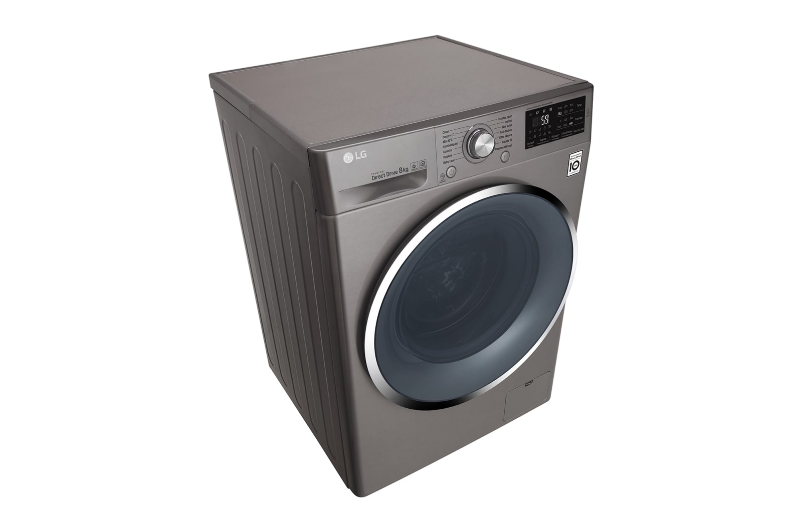 LG Lave-linge 8 KG | 6 Motion Direct Drive™ | A+++(-30%) | Smart Diagnosis™ | Moteur Direct Drive™ garanti 10 ans, LG F84J62ST