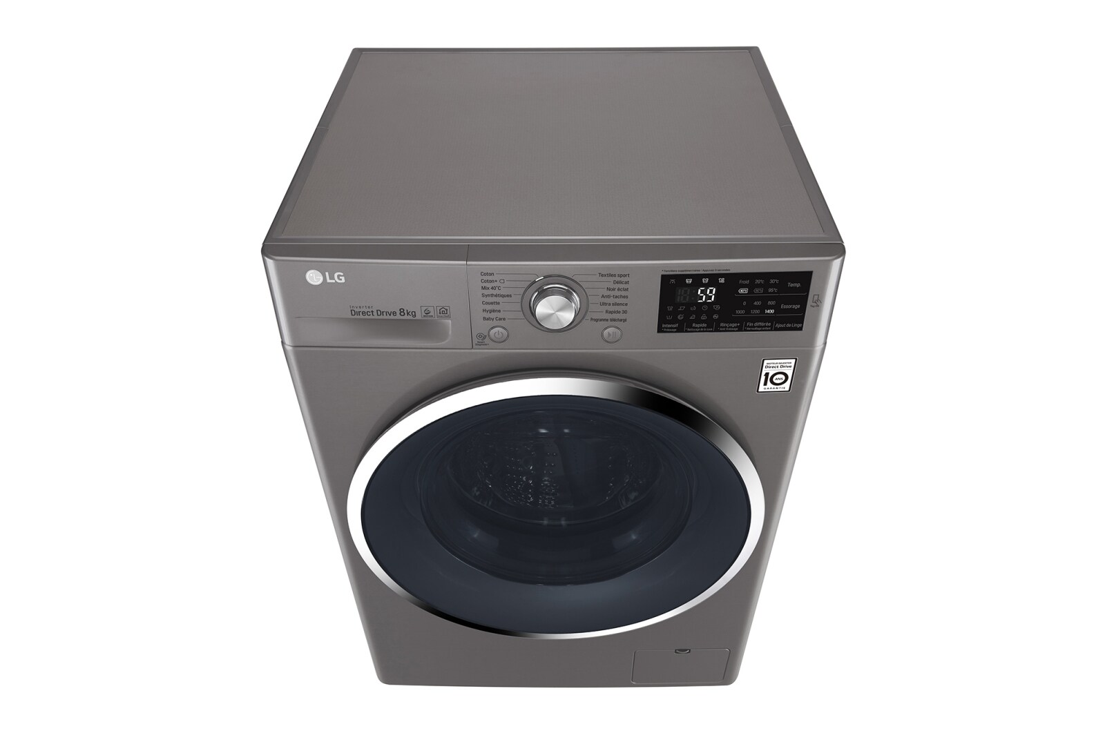 LG Lave-linge 8 KG | 6 Motion Direct Drive™ | A+++(-30%) | Smart Diagnosis™ | Moteur Direct Drive™ garanti 10 ans, LG F84J62ST