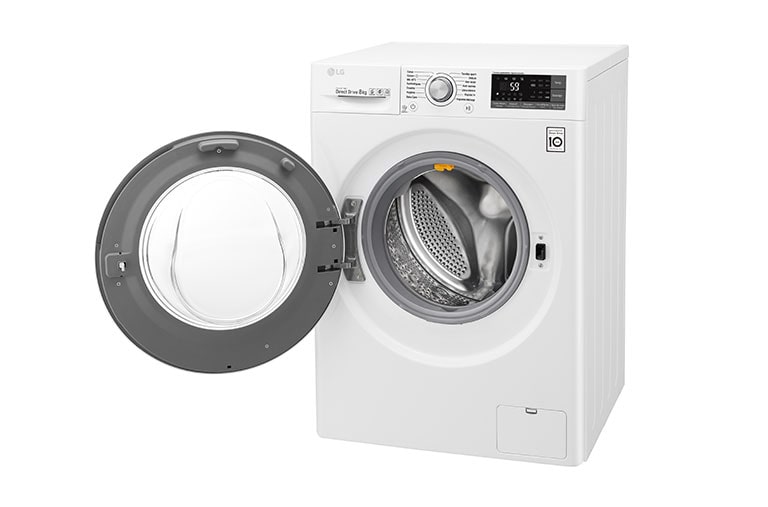 LG Lave-linge 8 KG | 6 Motion Direct Drive™ | A+++(-40%) | Wi-Fi | Smart Diagnosis™ | Moteur Direct Drive™ garanti 10 ans , LG F84J71WH