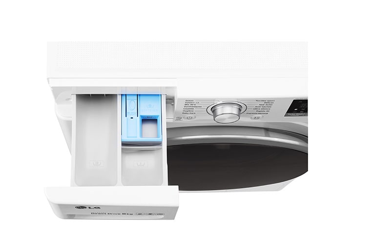 LG Lave-linge 8 KG | 6 Motion Direct Drive™ | A+++(-40%) | Wi-Fi | Smart Diagnosis™ | Moteur Direct Drive™ garanti 10 ans , LG F84J71WH