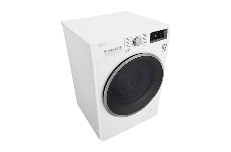 LG Lave-linge 8 KG | 6 Motion Direct Drive™ | A+++(-40%) | Wi-Fi | Smart Diagnosis™ | Moteur Direct Drive™ garanti 10 ans , LG F84J71WH