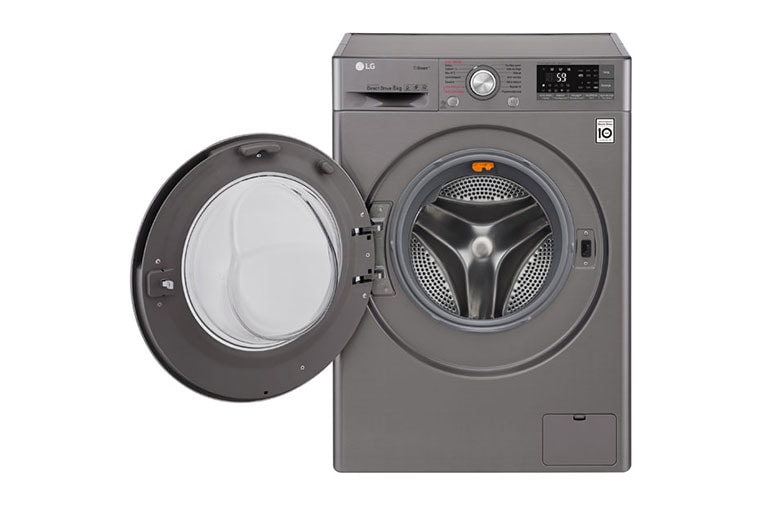 LG Lave-linge 8 KG | Steam™ | 6 Motion Direct Drive™ | A+++(-40%) | Wi-Fi | Smart Diagnosis™ | Moteur Direct Drive™ garanti 10 ans, LG F84J72STS