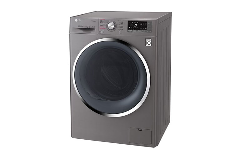 LG Lave-linge 8 KG | Steam™ | 6 Motion Direct Drive™ | A+++(-40%) | Wi-Fi | Smart Diagnosis™ | Moteur Direct Drive™ garanti 10 ans, LG F84J72STS