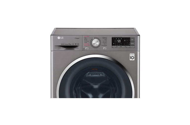 LG Lave-linge 8 KG | Steam™ | 6 Motion Direct Drive™ | A+++(-40%) | Wi-Fi | Smart Diagnosis™ | Moteur Direct Drive™ garanti 10 ans, LG F84J72STS