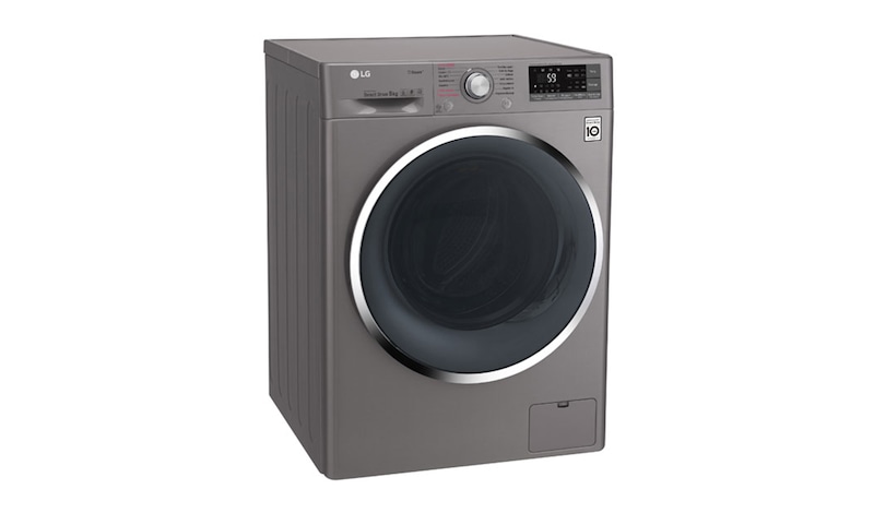 LG Lave-linge 8 KG | Steam™ | 6 Motion Direct Drive™ | A+++(-40%) | Wi-Fi | Smart Diagnosis™ | Moteur Direct Drive™ garanti 10 ans, LG F84J72STS