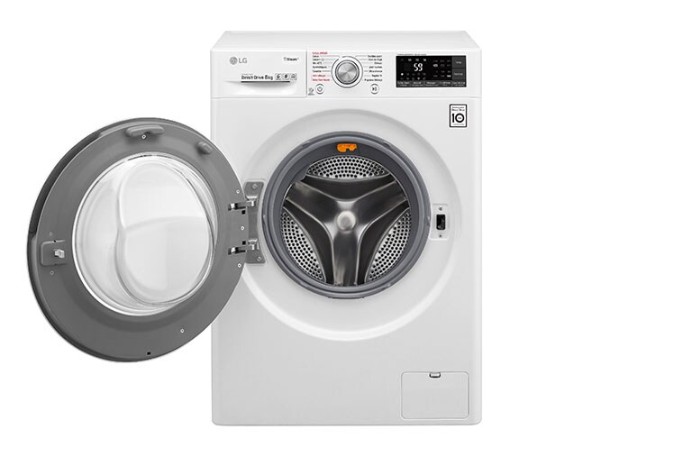 LG Lave-linge 8 KG | Steam™ | 6 Motion Direct Drive™ | A+++(-40%) | Wi-Fi | Smart Diagnosis™ | Moteur Direct Drive™ garanti 10 ans, LG F84J72WHS