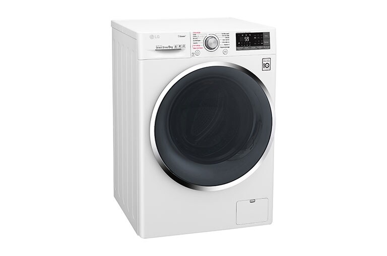 LG Lave-linge 8 KG | Steam™ | 6 Motion Direct Drive™ | A+++(-40%) | Wi-Fi | Smart Diagnosis™ | Moteur Direct Drive™ garanti 10 ans, LG F84J72WHS