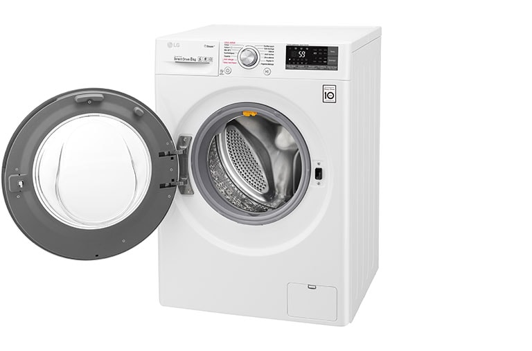LG Lave-linge 8 KG | Steam™ | 6 Motion Direct Drive™ | A+++(-40%) | Wi-Fi | Smart Diagnosis™ | Moteur Direct Drive™ garanti 10 ans, LG F84J72WHS