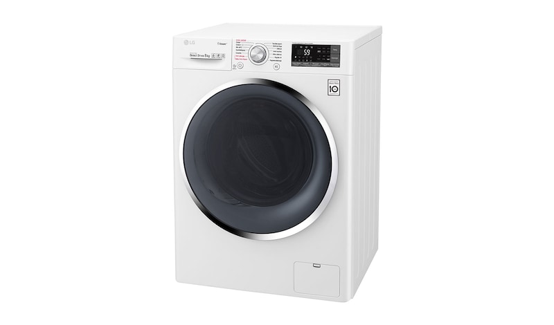 LG Lave-linge 8 KG | Steam™ | 6 Motion Direct Drive™ | A+++(-40%) | Wi-Fi | Smart Diagnosis™ | Moteur Direct Drive™ garanti 10 ans, LG F84J72WHS