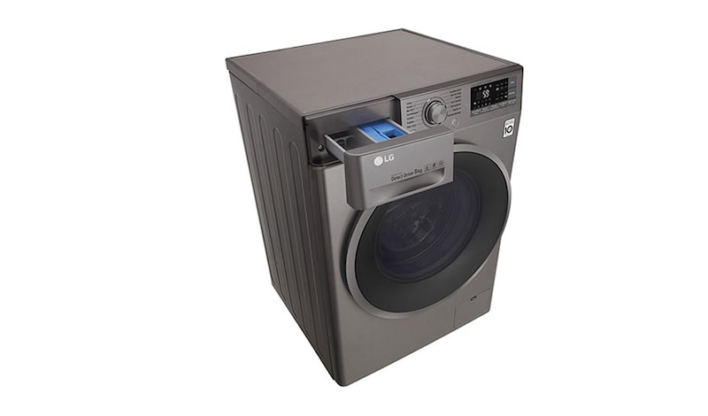 LG Lave-Linge 8KG | TurboWash™ | 6 Motion Direct Drive™ | A+++-40% | Smart Diagnosis™ | Moteur Direct Drive™ – Garanti 10 ans , LG F84J78ST