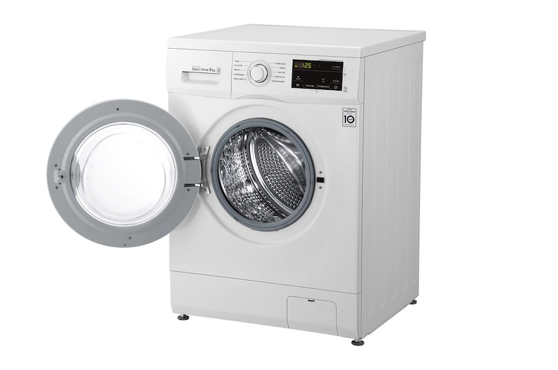 LG Lave-linge 8kg - 58L I Moteur Direct Drive™ garanti 10 ans | Smart Diagnosis , LG F84M20WH