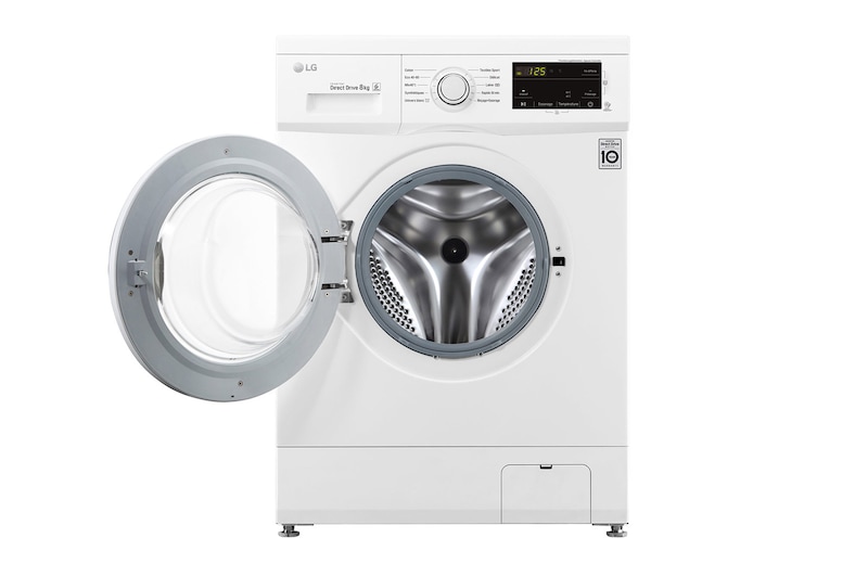 LG Lave-linge 8kg - 58L I Moteur Direct Drive™ garanti 10 ans | Smart Diagnosis , LG F84M20WH