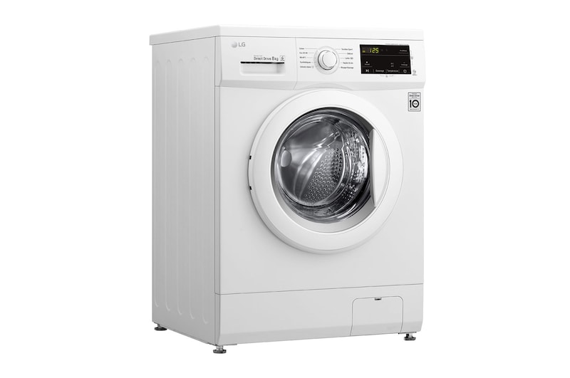 LG Lave-linge 8kg - 58L I Moteur Direct Drive™ garanti 10 ans | Smart Diagnosis , LG F84M20WH
