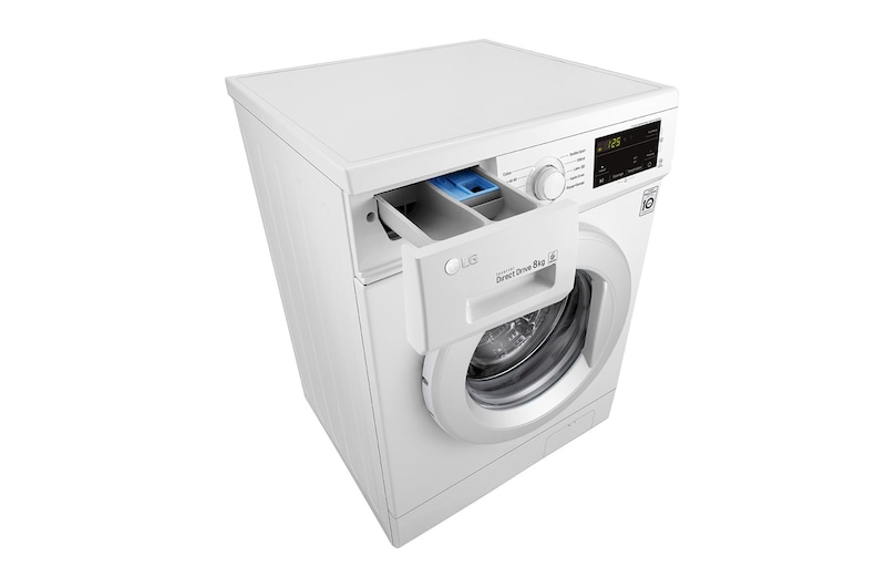LG Lave-linge 8kg - 58L I Moteur Direct Drive™ garanti 10 ans | Smart Diagnosis , LG F84M20WH