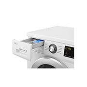 LG Lave-linge 8kg - 58L I Moteur Direct Drive™ garanti 10 ans | Smart Diagnosis, LG F84M22WH