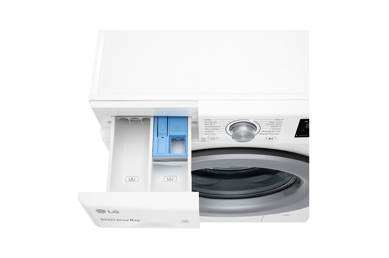 LG Lave-linge 8 KG - 59L | AI Direct Drive™ | Moteur Direct Drive™ garanti 10 ans |  6 Motion™ | 52/74dB | D, LG F84N24WH